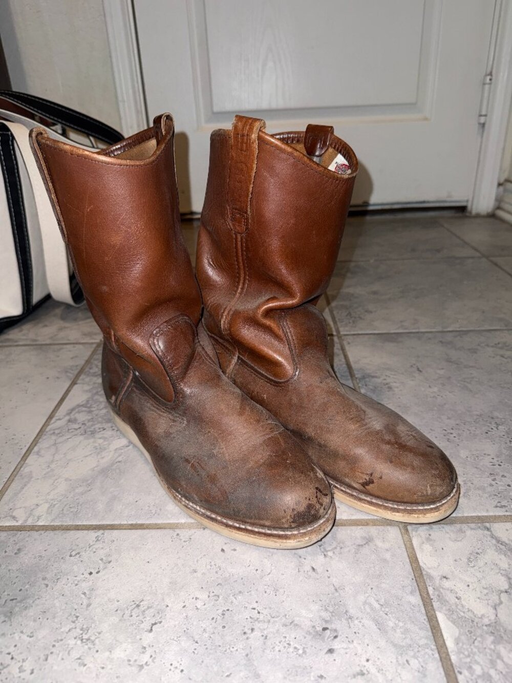 Brown Leather Men’s Work Boots